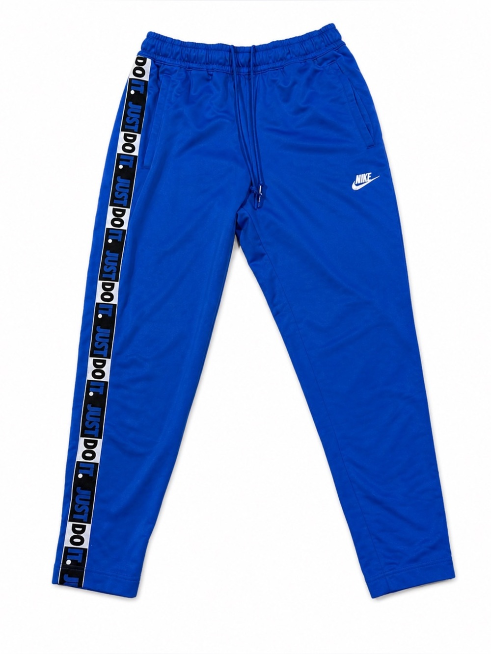 Nike JDI Tape Pants Blue Medium Just Do It Joggers Athletic